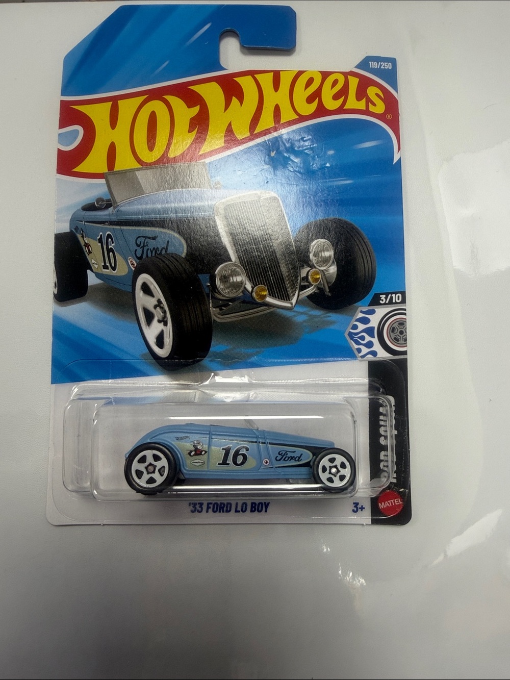 Hot Wheels '33 Ford Lo Boy Die-Cast Car - Light Blue